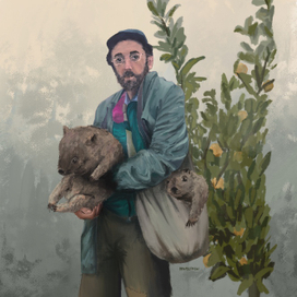 дедушка с капибарами