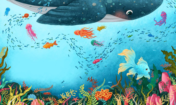 Кит и рыбка 🐠🐳