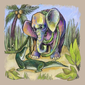 Слоны грязными не бывают, они просто меняют цвет