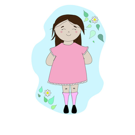 девочка ромашка