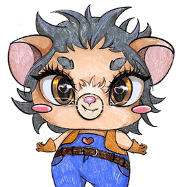 Стилизованный ежонок