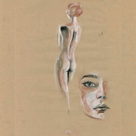 Эскиз человеческого тела и лица