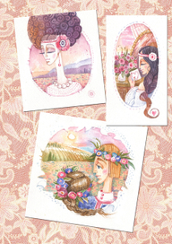 Для серии открыток