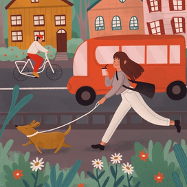 Иллюстрация для мобильного приложения