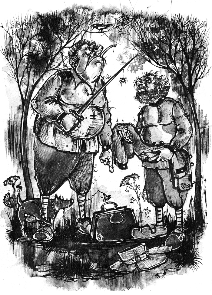 Ограбление. Иллюстрация к книге А. Краузе