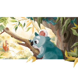 Книжный разворот. Коала