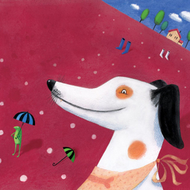 "Жила-была собака", И.Пивоварова, иллюстрация на переплёт