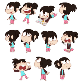 разработка персонажа "девочка"