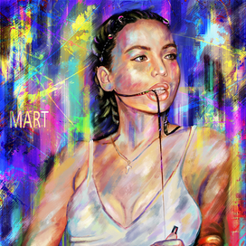 Девушка НЕОН