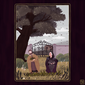 Иллюстрация для сказки "Рапунцель"