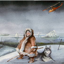 "-50°С"_ В марте прилетел вертолет...