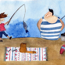 Морячок на рыбалке