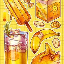 Стикерпак "Бананушка и компания"