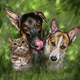 Трое в кустах