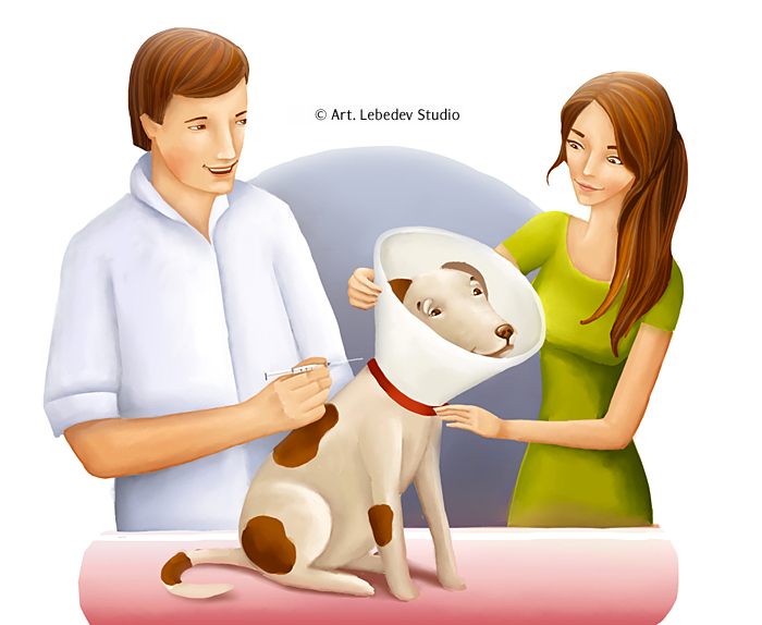 иллюстрация для студии Лебедева