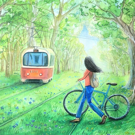 Летний трамвай