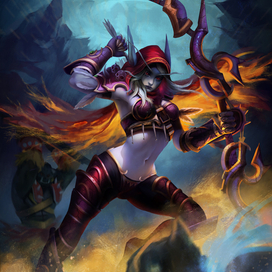 Сильвана Ветрокрылая из World of Warcraft