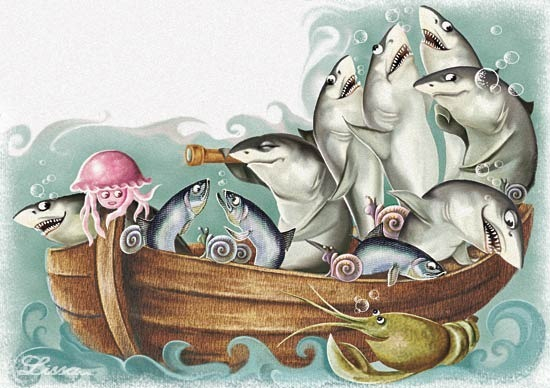 Иллюстрация. "Приключения Димы, Лёши и Али" Барчук А.Д.