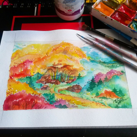 Золотая осень в г. Нижние Серьги