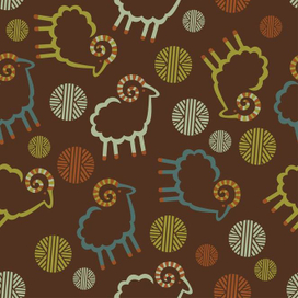 барашки и клубки паттерн