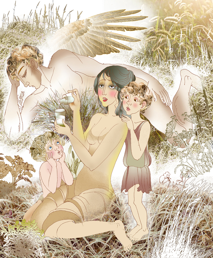 Психея, принимающая успокоительное