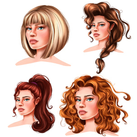 Подбор прически для персонажа