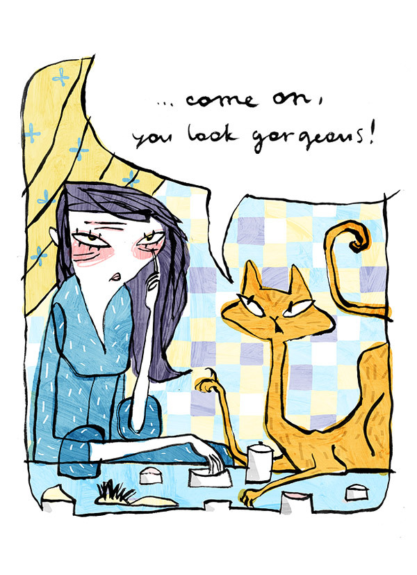 ...ты прекрасно выглядишь!