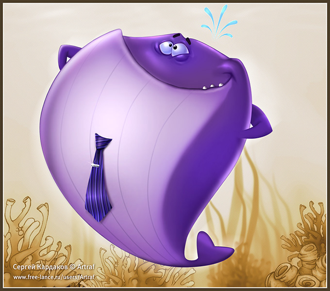 Фиолетовый кит