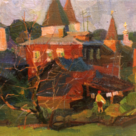 Красный вечер.