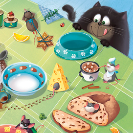 Поле для игры-ходилки "Сыромания". Изд. Геодом, 2019