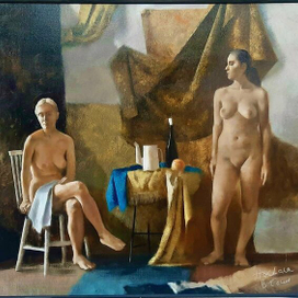 Постановка двух обнаженных