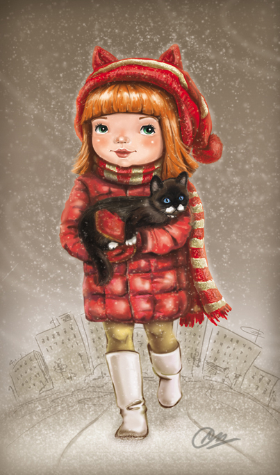 Среди серости унылой вспыхнул яркий огонёк...