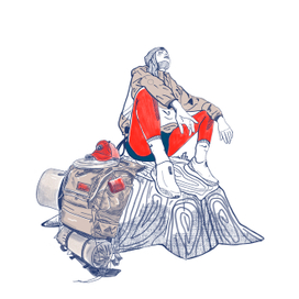 История о путешествие в технике скетч