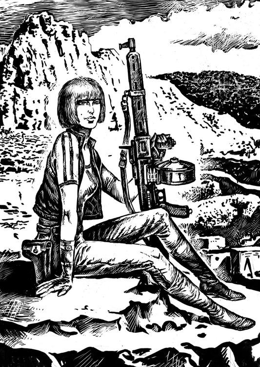 женщина с веслом