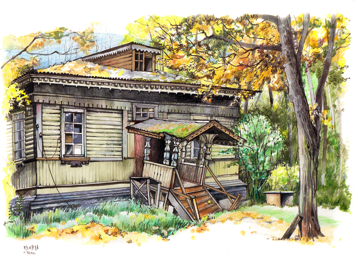 Заброшенная больница. Пленэр лето 2017.