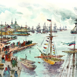 Марина Алёшина "Рождество в северных льдах". Архангельск 1915 г