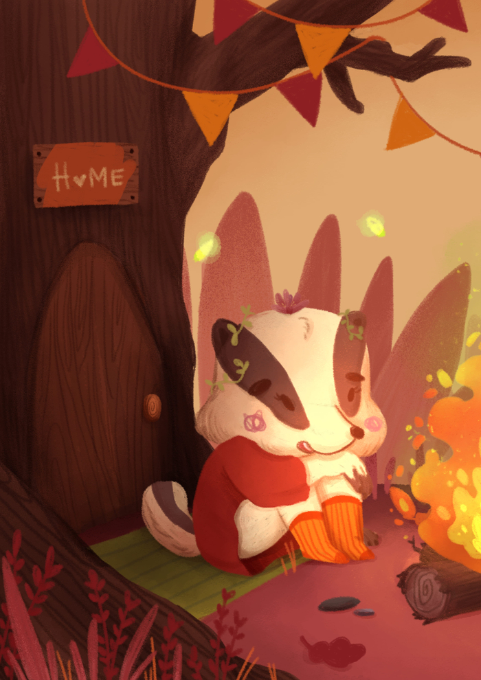 Милашка барсучиха