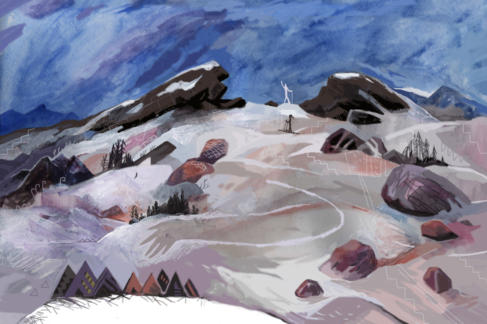 "Земля соленых скал" (снежный великан)