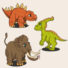 динозавры маленькие детеныши