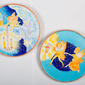 Эльфики танцуют. Парные тарелочки.