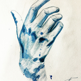 Синяя рука