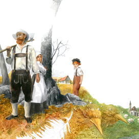 Иллюстрации для издательства "КАРО" к книге "Ганзель и Гретель"