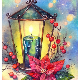 Новогодний фонарь 