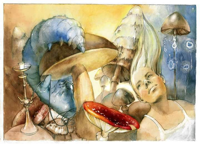 Синяя гусеница дает совет