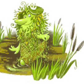 Кикимора. Иллюстрация для книги