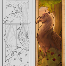 Закладка " Грифон "