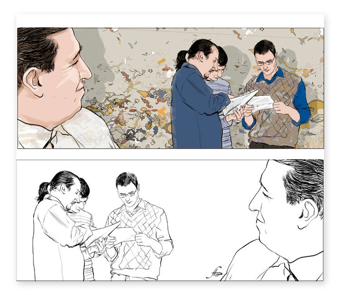 Офисная сценка