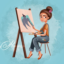 Юная художница