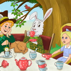 Иллюстрация к произведению Л. Кэрролла "Алиса в стране чудес"