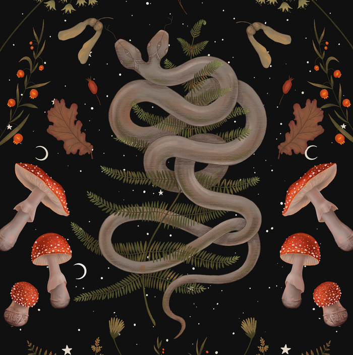 Дикий лес - змея